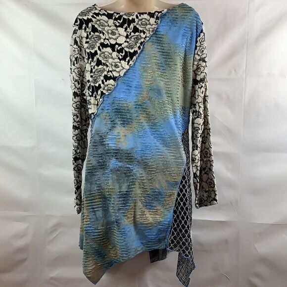Feratelli Mixed print & texture tunic dress - Picture 7 of 11